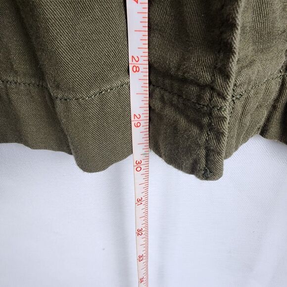 Olive Button-Front Midi Skirt - Picture 4 of 6